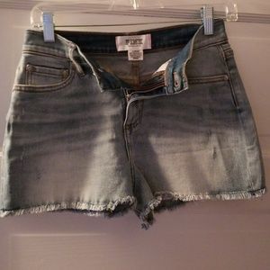 PINK Victoria's Secret high waist Jean shorts